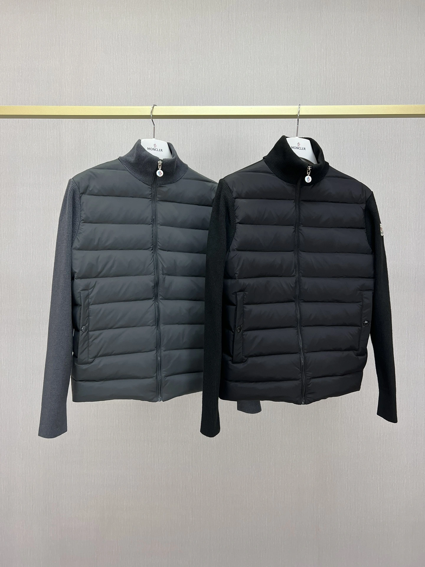 wg.luxury-- 7o9385r wool Down jacket duck down 2colour item: E-F409I1525-2